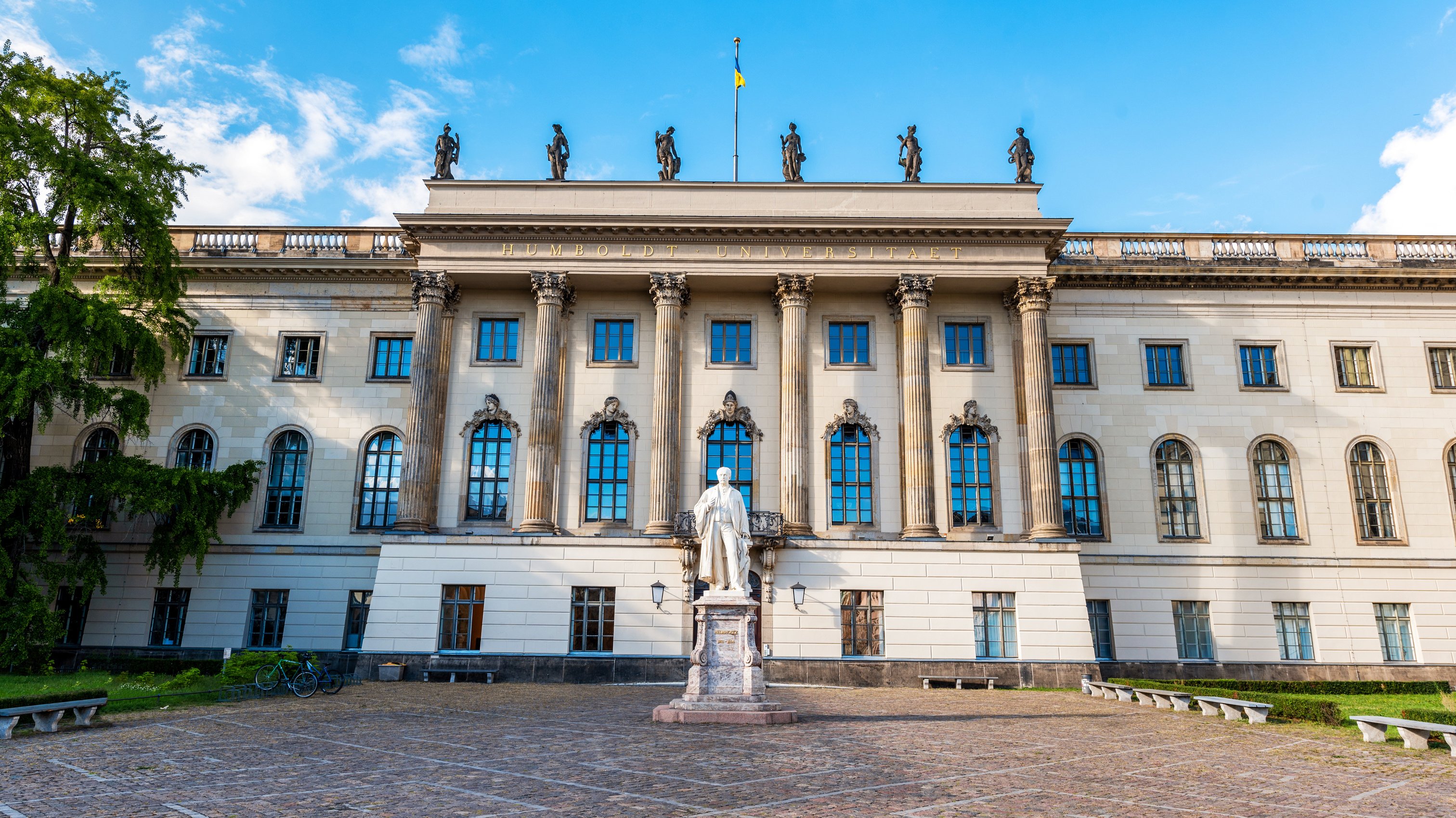 View of Humboldt University in Berlin downtown, Germany